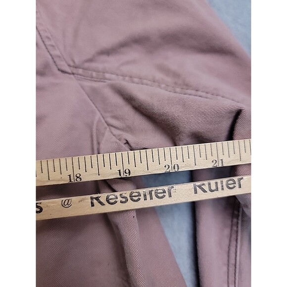Abercrombie Fitch Field Jacket Womens M Pink Pockets Cotton Button Swing Twill - Picture 10 of 13
